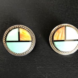 Stunning old Native American earrings